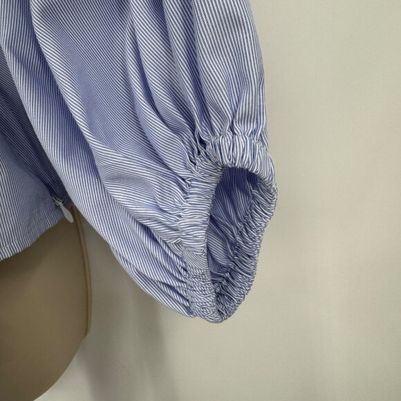 INC International Concepts Embroidered Wrap Top woman’s size small petite bishop - Picture 4 of 14